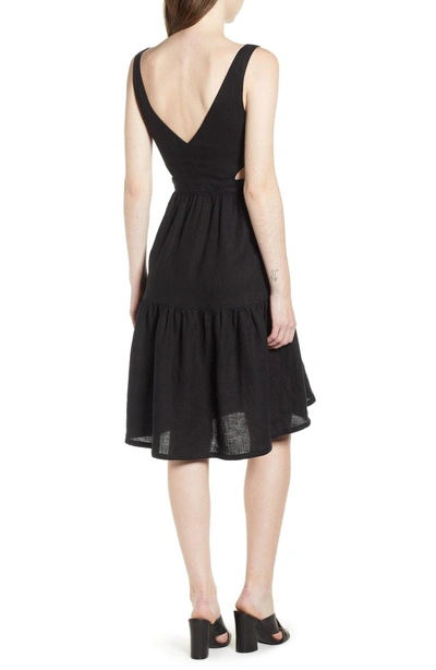 Shop Mcguire Palizzi Cutout Tie Front Dress In Black