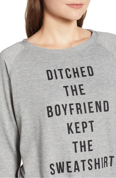 Shop Prince Peter Ditched The Boyfriend Sweatshirt In Grey