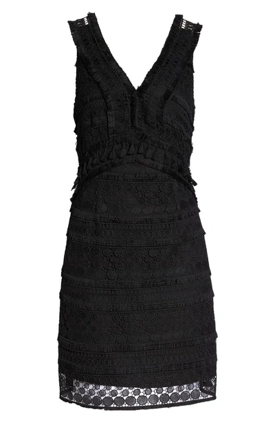 Shop Sam Edelman Lace Sheath Dress In Black