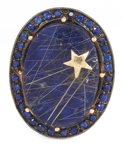 Shop Andrea Fohrman Gold Galaxy Lapis Lazuli Quartz Ring
