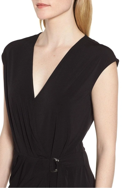 Shop Michael Michael Kors Faux Wrap Jumpsuit In Black