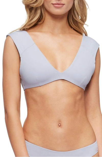 Shop Tavik Alchemy Bikini Top In Lilac Grey