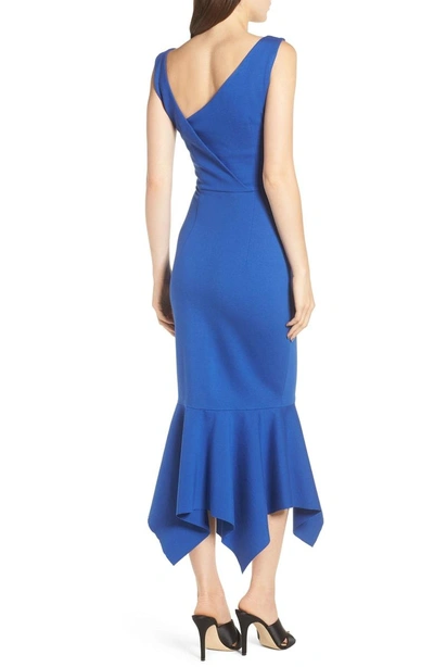 Shop Elliatt Viola Asymmetrical Dress In Cobalt