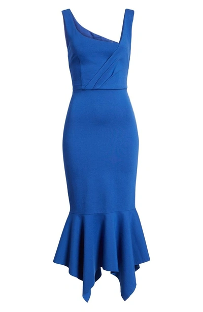 Shop Elliatt Viola Asymmetrical Dress In Cobalt