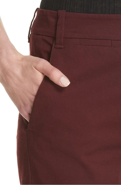 Shop Vince Coin Pocket Chino Pants In Black Cherry