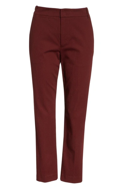 Shop Vince Coin Pocket Chino Pants In Black Cherry