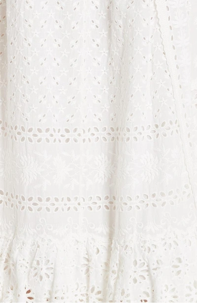 Shop Ulla Johnson Willow Eyelet Dress In Blanc