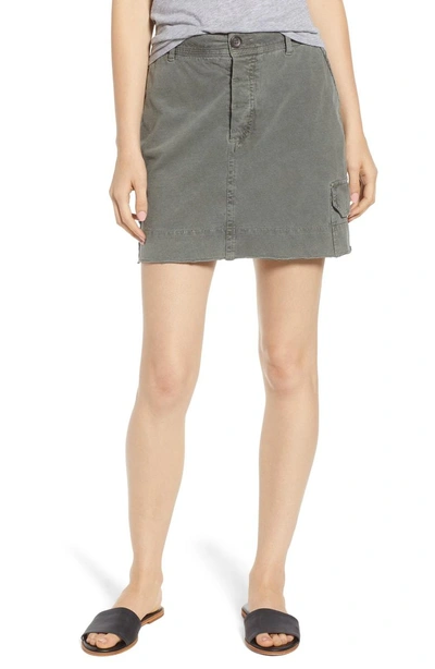 Shop James Perse Cutoff Cargo Skirt In Artillery