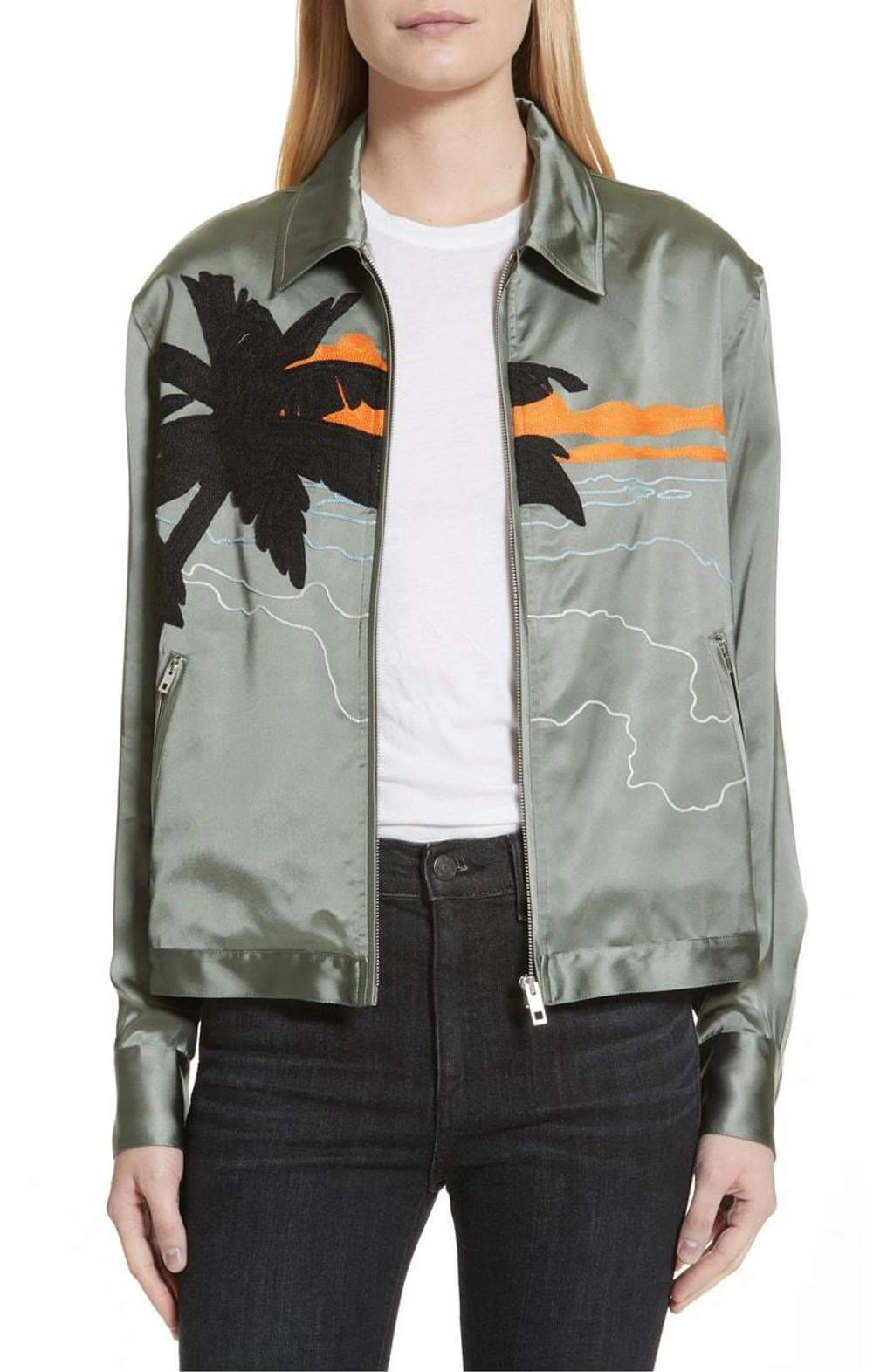 ジャケット・アウター Rag & Bone Roth Embroidered Satin Jacket rag & bone | Jackets & Coats | Rag Bone Roth Silk Field