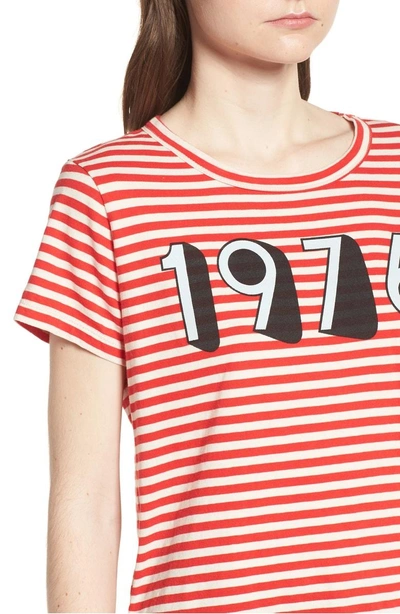 Shop Current Elliott The Boy Tee In Red White Stripe