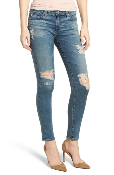 Shop Ag The Legging Ankle Super Skinny Jeans In 13 Years Pacifica Destructed