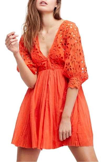 Shop Free People Bella Note Minidress In Terracotta