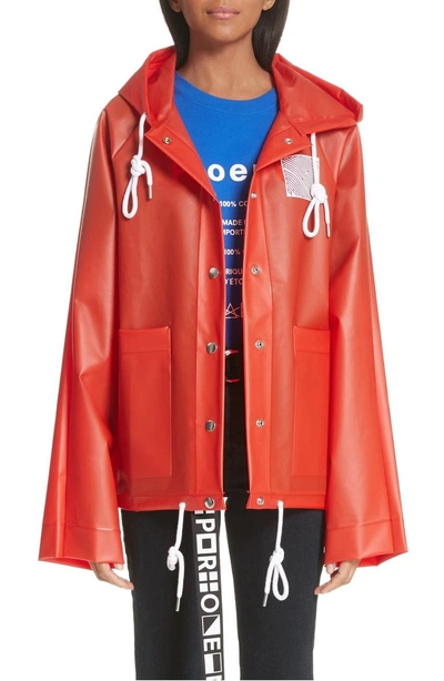 Pswl Care Label Raincoat In Red