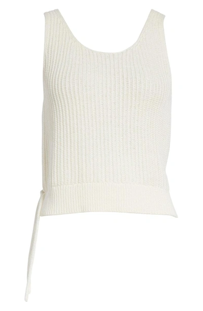 Shop Vince Crossover Back Tank Sweater In Off White