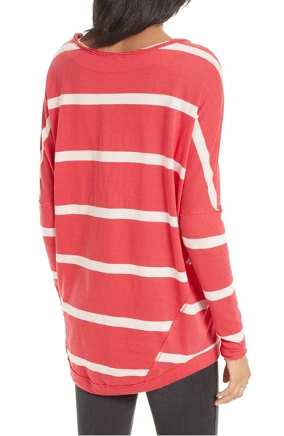 Shop Free People Upstate Stripe Tee In Red