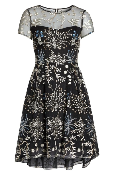 Adrianna papell ethereal fit & sale flare dress