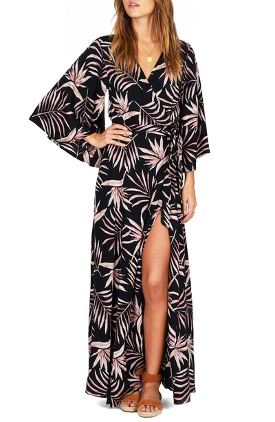 Shop Amuse Society Isle Of Love Wrap Dress In Black