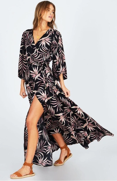 Shop Amuse Society Isle Of Love Wrap Dress In Black