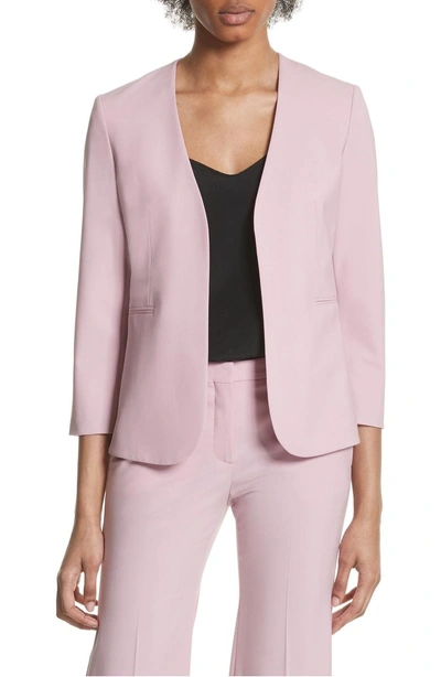 Shop Theory Lindrayia B Good Wool Suit Jacket In Berry Tint