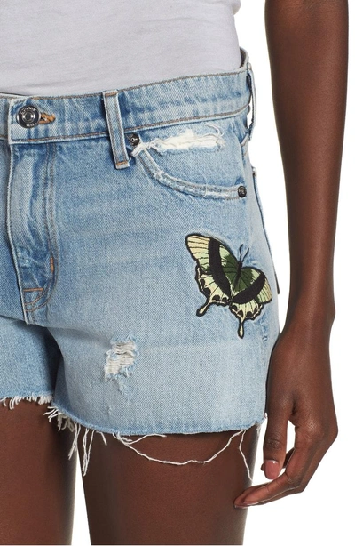 Shop Hudson Sade Cutoff Denim Shorts In Monarch