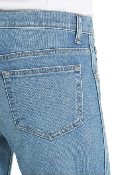 Shop Khaite Wendall Wide Leg Crop Jeans In Vintage Blue