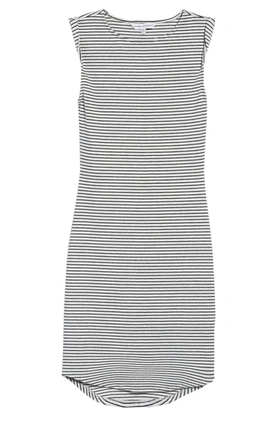 Shop Cupcakes And Cashmere Lorena Stripe Knit Dress In Ink