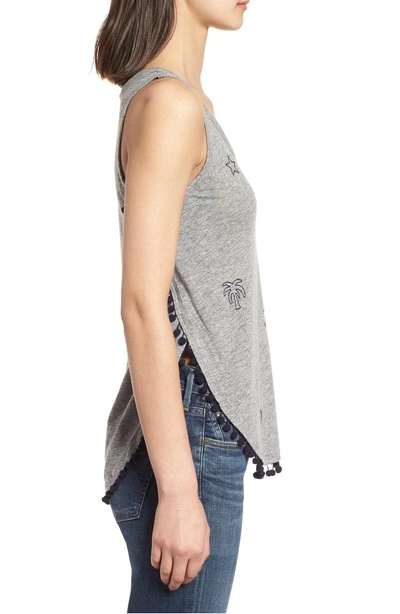 Shop Sundry Sea You There Tank In Heather Grey