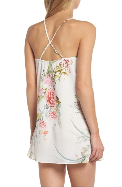 Shop Flora Nikrooz Fiona Crepe Chemise In Ivory
