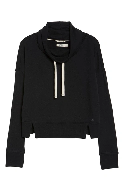Shop Ugg Miya Funnel Neck Sweatshirt In Black