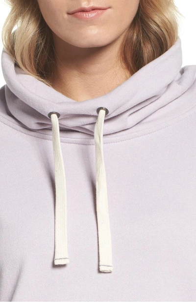 Shop Ugg Miya Funnel Neck Sweatshirt In Lavender Fog