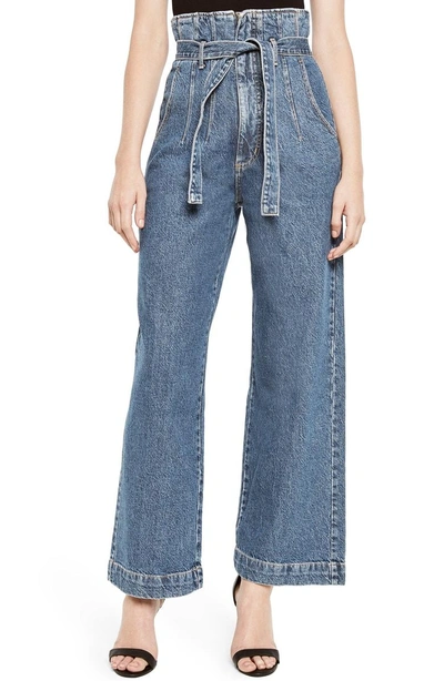 Shop Bardot Paperbag Wide Leg Jeans In Vintage