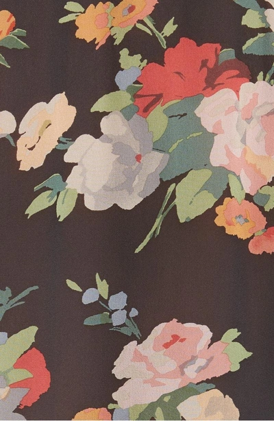 Shop Nili Lotan Acadia Print Silk Blouse In Floral Print