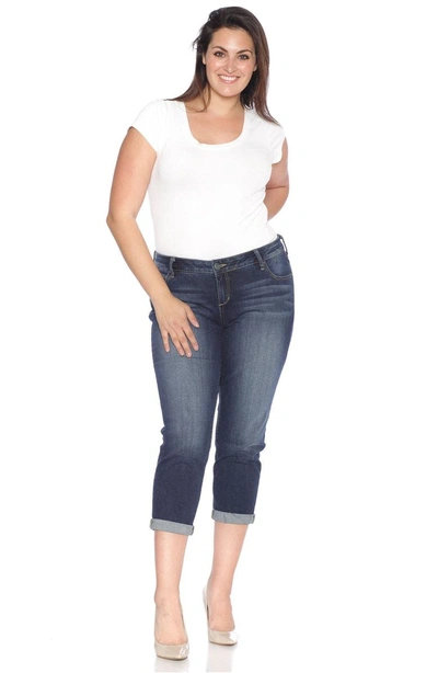 Shop Slink Jeans Rolled Crop Boyfriend Jeans In Kelly