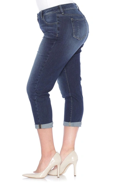 Shop Slink Jeans Rolled Crop Boyfriend Jeans In Kelly