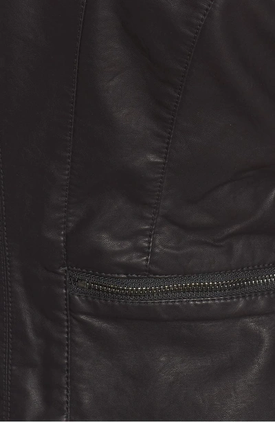 Shop Blanknyc Faux Leather Moto Jacket In Black