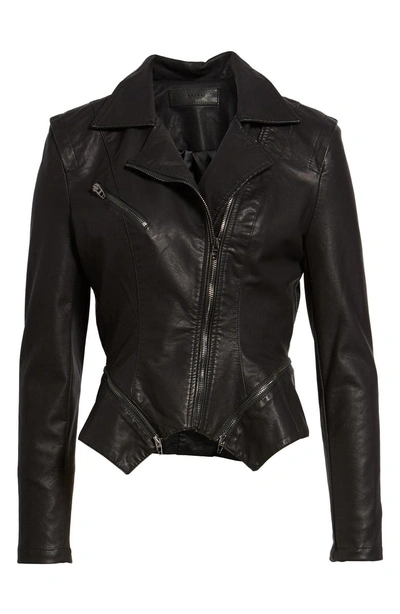 Shop Blanknyc Faux Leather Moto Jacket In Black