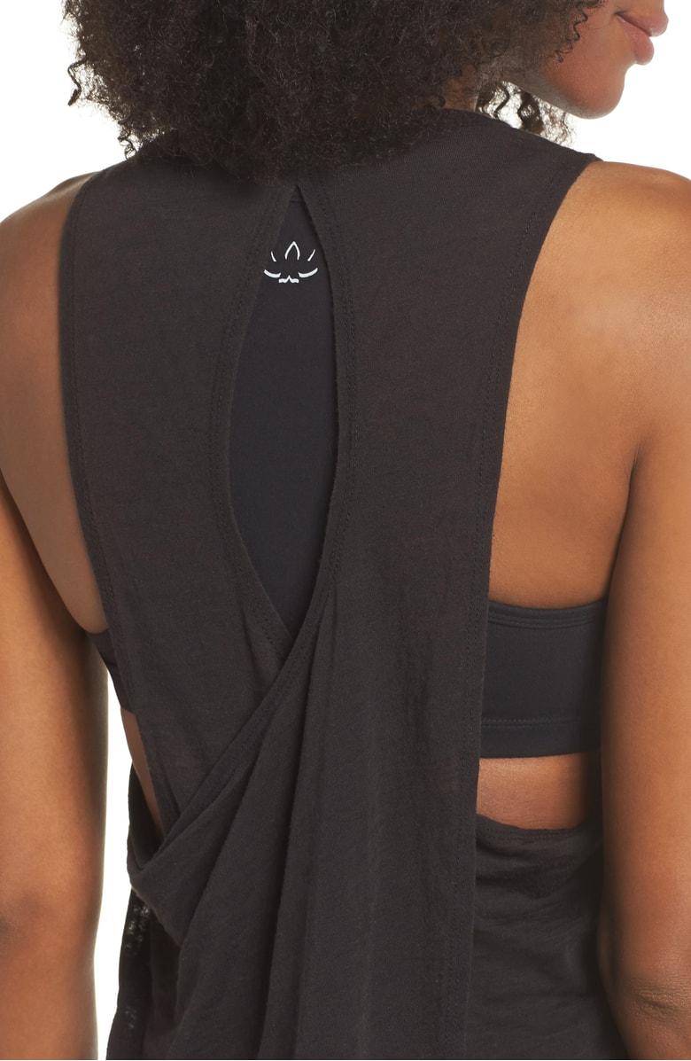 Beyond Yoga Wrap Around Crossoverback Tank In Black ModeSens
