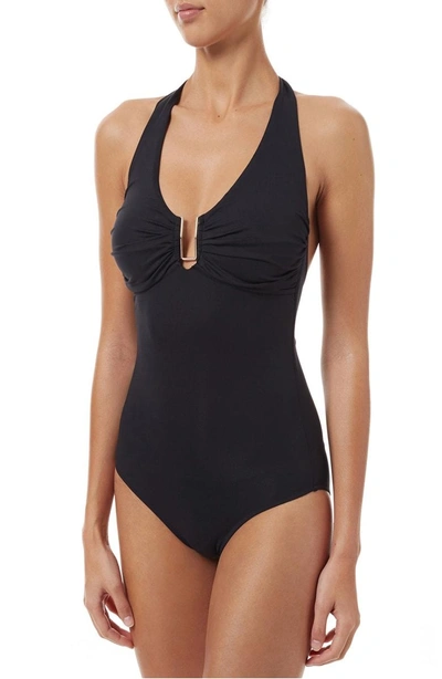 Shop Melissa Odabash Tampa One-piece Swimsuit In Black