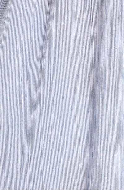 Shop Muche Et Muchette Florentina Jumpsuit Cover-up In Blue/ White