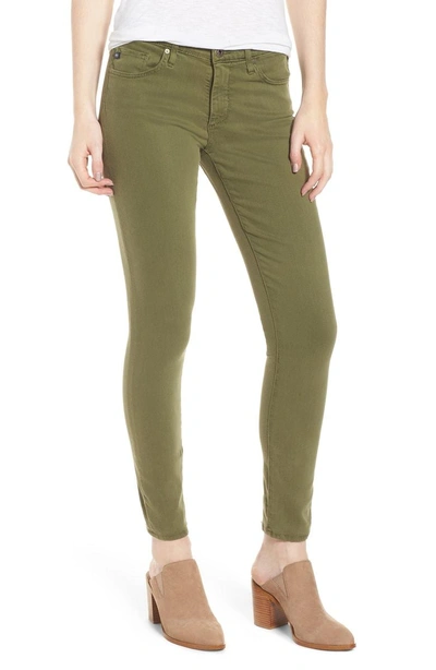 Shop Ag 'the Legging' Ankle Jeans In Sulfur Olive Grove
