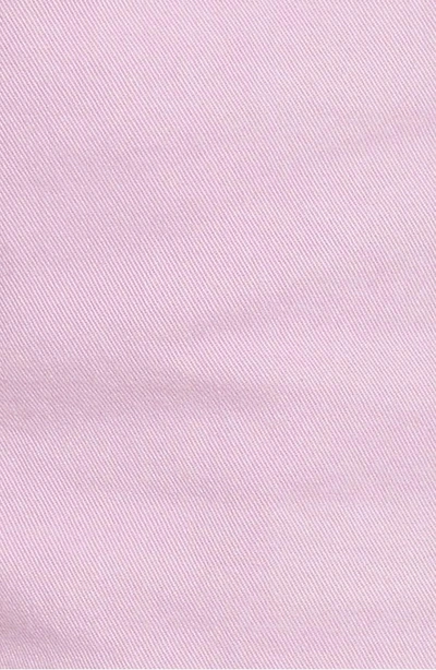 Shop Frame Le Cutoff Denim Shorts In Faded Light Purple