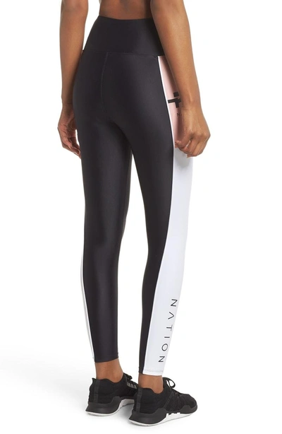 Shop P.e Nation Without Limits Leggings In Black/ White