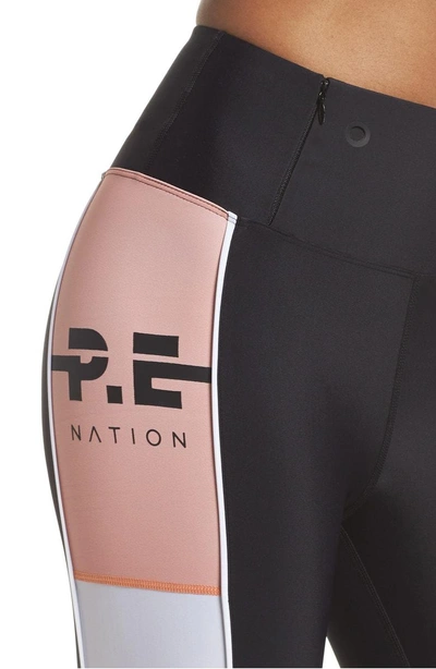 Shop P.e Nation Without Limits Leggings In Black/ White