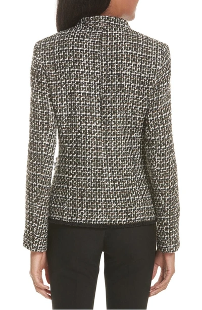 Shop Helene Berman Notch Collar Tweed Jacket In Ester Tweed