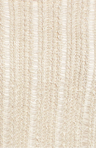 Shop Eileen Fisher Open Knit Organic Linen Blend Sweater In Pebble