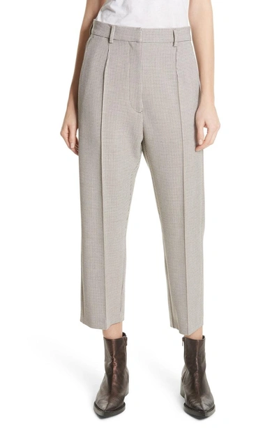 Shop Mm6 Maison Margiela Plaid Bonded Jersey Trousers In Checked Beige