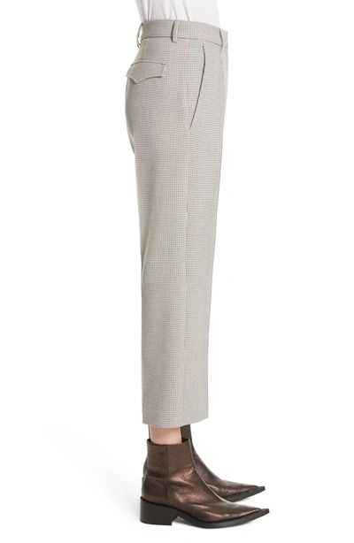 Shop Mm6 Maison Margiela Plaid Bonded Jersey Trousers In Checked Beige