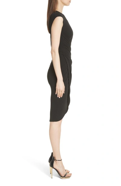 Shop Michael Kors Ruched Tulip Dress In Black