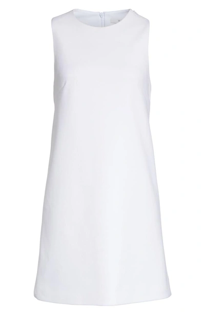 Shop Tibi Back Cutout Sleeveless Crepe Dress In White