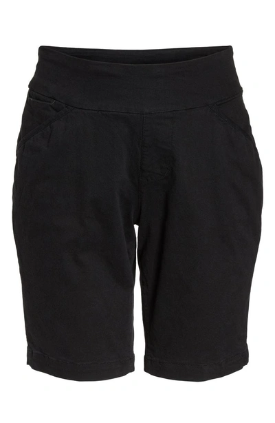 Shop Jag Jeans Ainsley Pull-on Bermuda Shorts In Black
